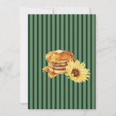 ウェディング ブライダル ブルーチ サンフラワー 招待状 (裏面)