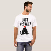 ウェディング ブライド グルーム 猫 Tシャツ (正面フル)