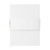 ウェディング ブラッシュ ピンク フローラル エレガント ウォーターカラー 招待状ベリーバンド (裏面例)