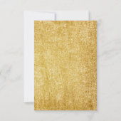 ウェディング ブランシュ パステル ピンク グリッター ゴールド サンキューカード (裏面)