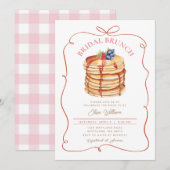 ウェディング ブランシュ パンケーキ 赤 コンケット 気まぐれ 招待状 (正面/裏面)