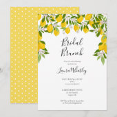 ウェディング ブランシュ レモン グリーン ウェディング シャワー 招待状 (正面/裏面)