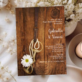 ウェディング ブランシュ 白いデイジー 馬のビット ウエスタン ポスト 結婚式翌日の朝食 招待状