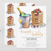 ウェディング ブランジェ | パンケーキ 招待状 (正面/裏面)