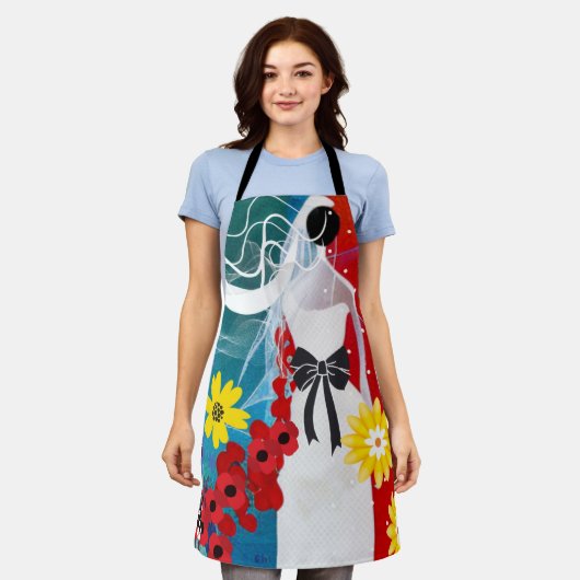 ウェディング ブリス エプロン (着用した状態)