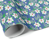 ウェディング ブリス: フローラル インビテーション 背景 ラッピングペーパー (ロールコーナー)