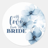 ウェディング ブルンチ サムシング ブルー 新婦からの愛 ラウンドシール (正面)