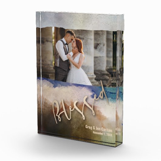 ウェディング ブレスド ウォーターカラー フォトブロック (右)