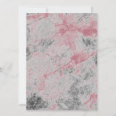 ウェディング プロフェッショナル クラシカル フラワー ゴールド ローズ セーブザデート (裏面)