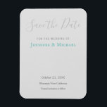 ウェディング プロフェッショナル デザイン モダン セーブ ザ デート マグネット<br><div class="desc">このデザインは、モダンでスタイリッシュ、そして魅力的な外観が特徴で、周りの人々の注意をすぐに引き付けます。</div>