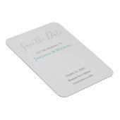 ウェディング プロフェッショナル デザイン モダン 保存 日付 マグネット (右側)