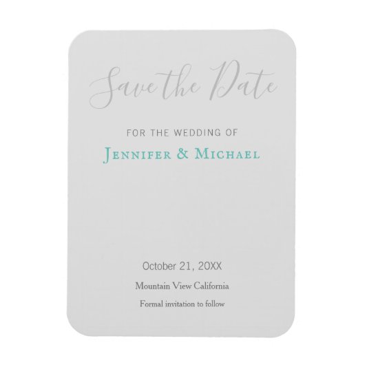 ウェディング プロフェッショナル デザイン モダン 保存 日付 マグネット (縦)