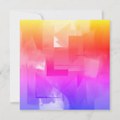 ウェディング プロフェッショナル ミニマリスト かわいい アブストラクト セーブザデート (裏面)