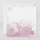 ウェディング プロフェッショナル ミニマリスト キュート フラワー セーブザデート (裏面)