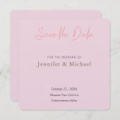 ウェディング　プロフェッショナル　ミニマリスト　プレーン セーブザデート (正面/裏面)