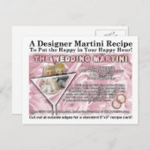 ウェディング マティーニのレシピ ポストカード (正面/裏面)