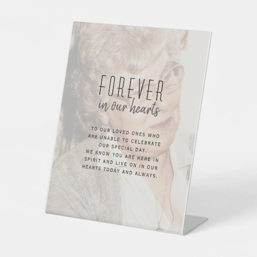 ウェディング メモリアル フォト ペディスタル サイン (正面)