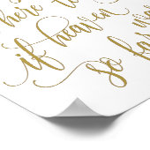 ウェディング メモリー サイン - ラグジュアリー カリグラフィー - ゴールド (角)