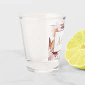 ウェディング/モノグラム 春のスタイル 現代の花 ショットグラス (左)