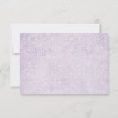 ウェディング ライラック RSVP (裏面)