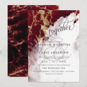 ウェディング | ルビーレッドジオード水彩 BarefootBride™ (正面/裏面)