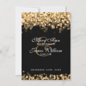 ウェディング・レセプションのみ ゴールドライト 招待状 (裏面)