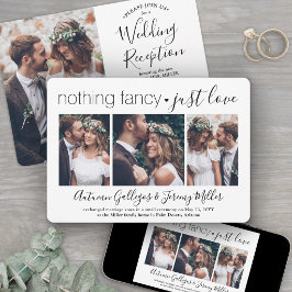 ウェディング・レセプション４　写真　特別なものは何もない　ただ愛だけ 招待状