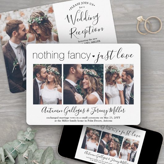 ウェディング・レセプション4 写真 特別なものは何もない ただ愛だけ 招待状