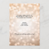 ウェディング レセプション カッパー グリッター ライト エンクロージャーカード (正面)