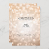 ウェディング レセプション カッパー グリッター ライト エンクロージャーカード (正面/裏面)