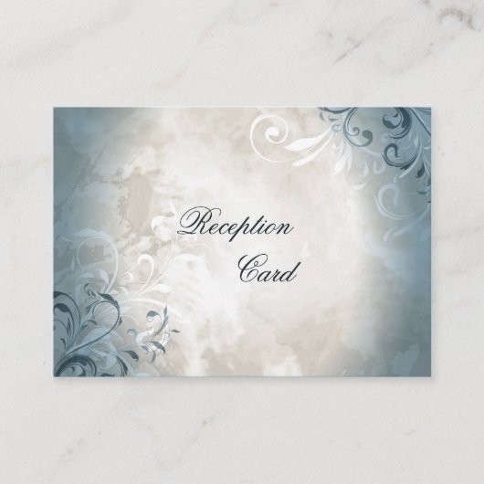 ウェディング　レセプション　カード　エレガント　ヴィンテージ　フロリアージ エンクロージャーカード (正面)