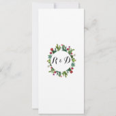 ウェディング レセプション サボテン フィエスタ メキシカン メニュー 招待状 (裏面)