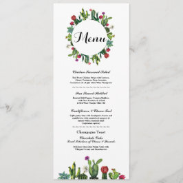 ウェディング レセプション サボテン フィエスタ メキシカン メニュー 招待状