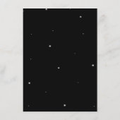 ウェディング レセプション スパーキング ストリング ブラック エンクロージャーカード (裏面)