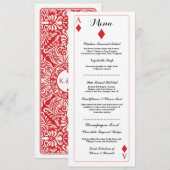 ウェディング レセプション ダイヤモンド プレイイング カード エース (正面/裏面)