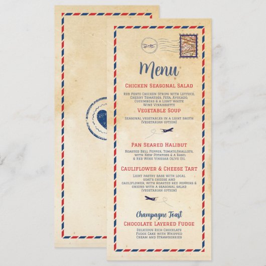 ウェディング レセプション トラベル ポストカード マップ (正面/裏面)