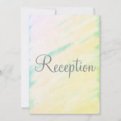 ウェディング・レセプション トロピカル モノグラム インビテーション (正面)