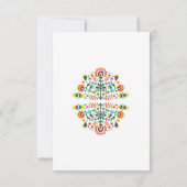 ウェディング レセプション フィエスタ カード メキシカン 挿入 (裏面)