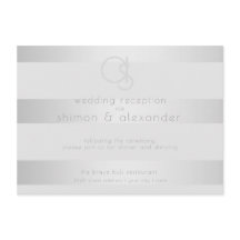 ウェディング レセプション | ラインストーン シルバー ストライプ