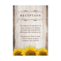 ウェディング レセプション ラスティックレース バーンワード ひまわり