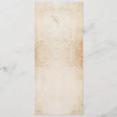 ウェディング レセプション ラスティック スカル ローズ メニュー (裏面)