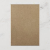 ウェディング レセプション ラスティック バルーン ライト ストリング ボウ エンクロージャーカード (裏面)