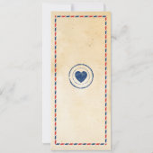 ウェディング レセプション 旅行 ポストカード 地図 (裏面)