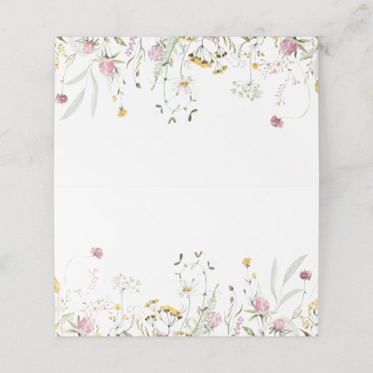 ウェディング ワイルドフラワーズ プレイースカード プレイスカード (外部開封)