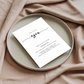 ウェディング ワンシー スクリプト 彼女はイエスと言った ブライダルシャワー 招待状