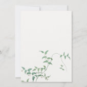 ウェディング ヴァイン 結婚式 招待状 (裏面)