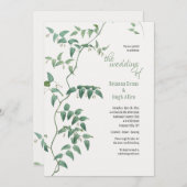 ウェディング ヴァイン 結婚式 招待状 (正面/裏面)