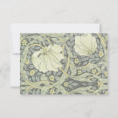 ウェディング ヴィンテージ フラワー RSVP カード (裏面)