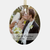 ウェディング |初めてのクリスマスフォトオーナメント セラミックオーナメント (右)
