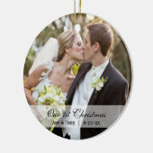 ウェディング |初めてのクリスマスフォトオーナメント セラミックオーナメント (左)